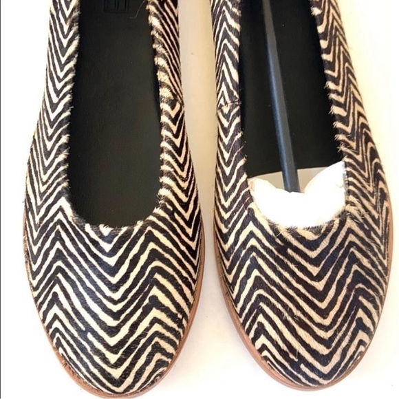 NWOT M4DE leather / calf hair flats - Picture 2 of 8